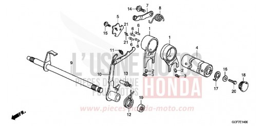 GEARSHIFT DRUM CRF70FC de 2012